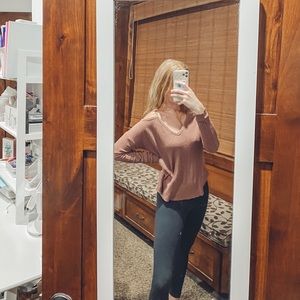 Cutout Cold Shoulder Sweater